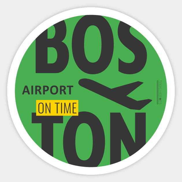 Boston Sticker by Woohoo